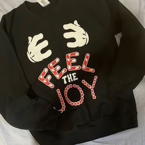 Custom Crewneck with Mickeys hand prints